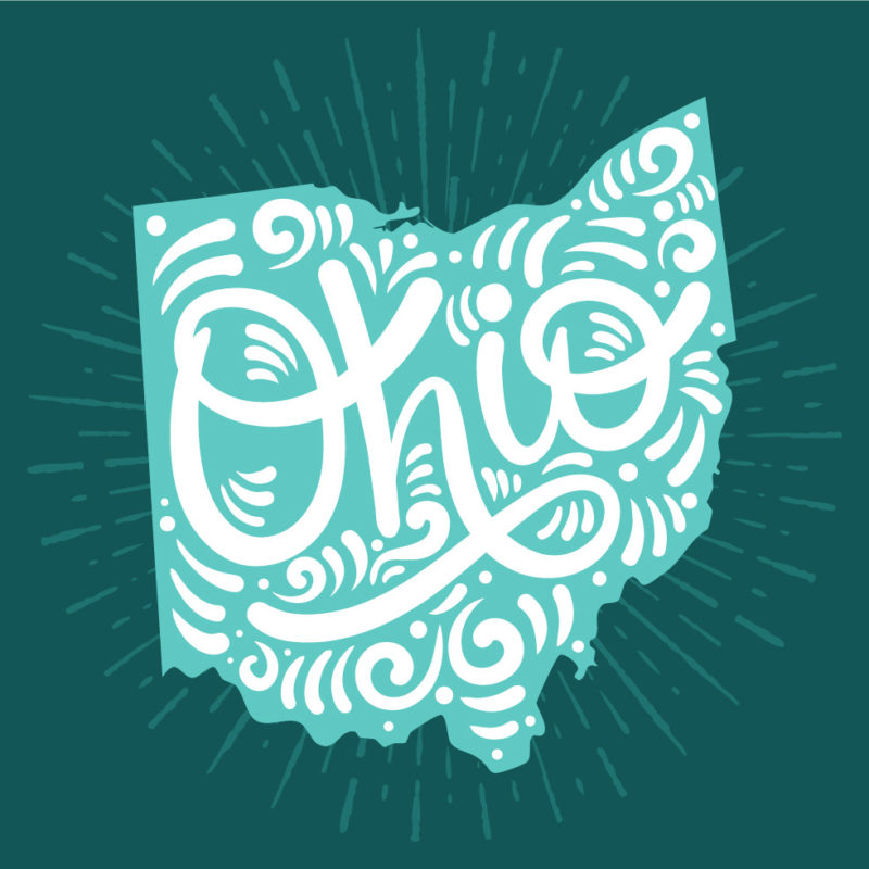 colorful vector art of ohio