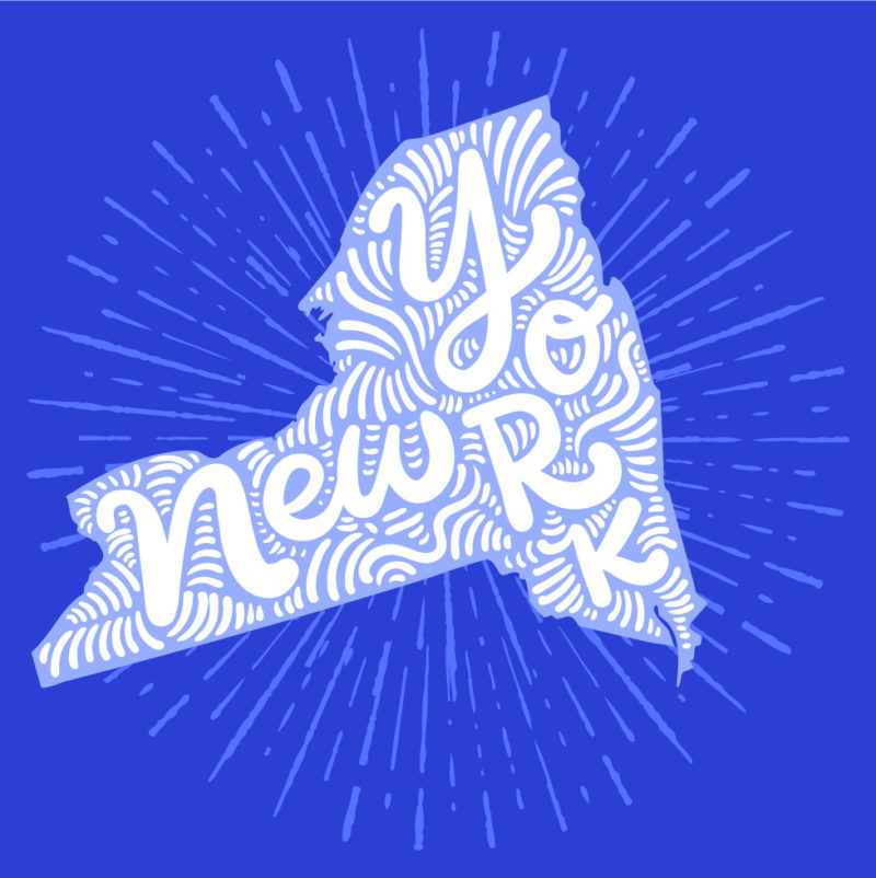 colorful vector art of new york